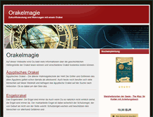 Tablet Screenshot of orakelmagie.com